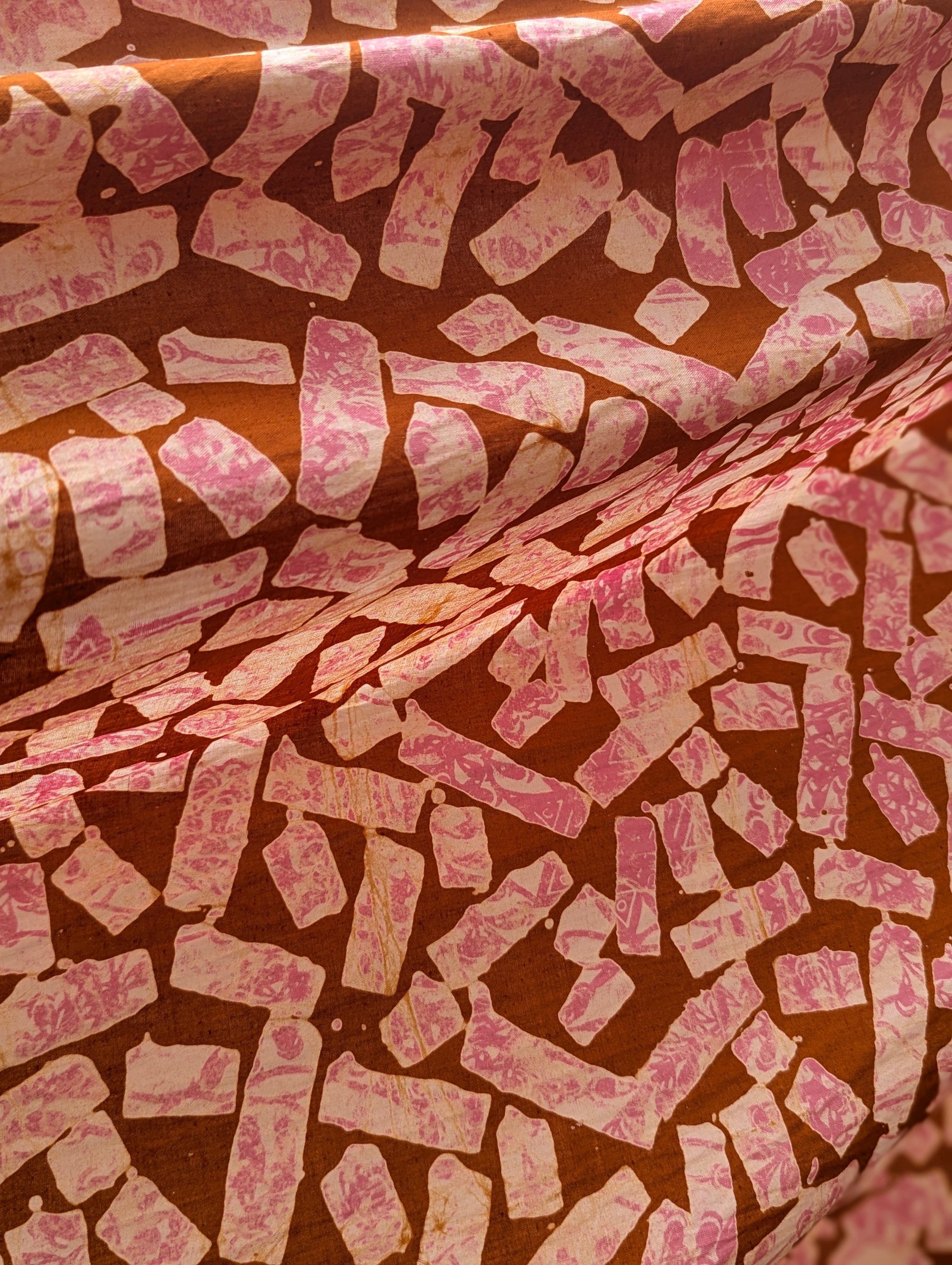 Batik | Tetris Rust & Pink