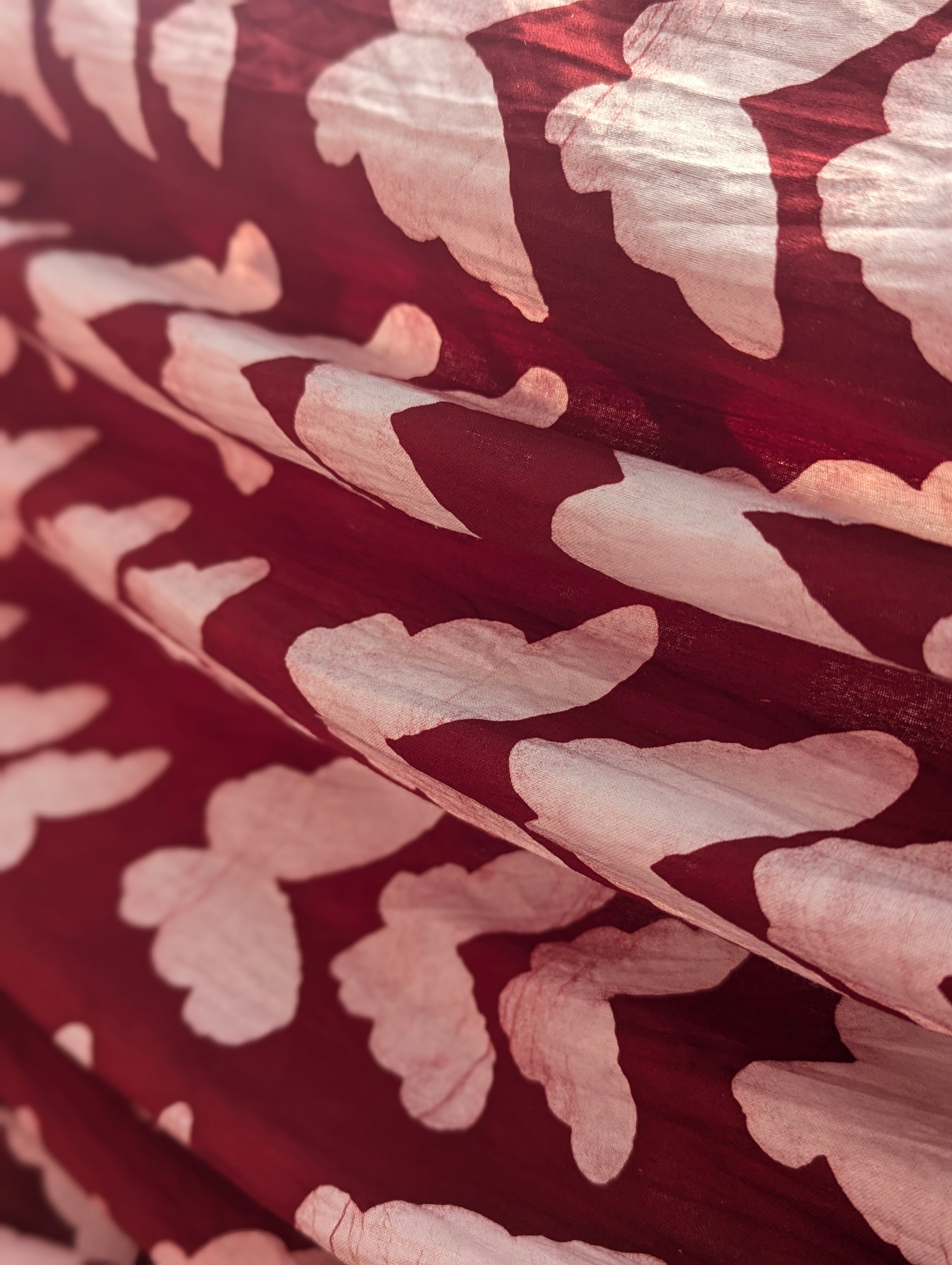 Batik | Butterfly in Red-wine