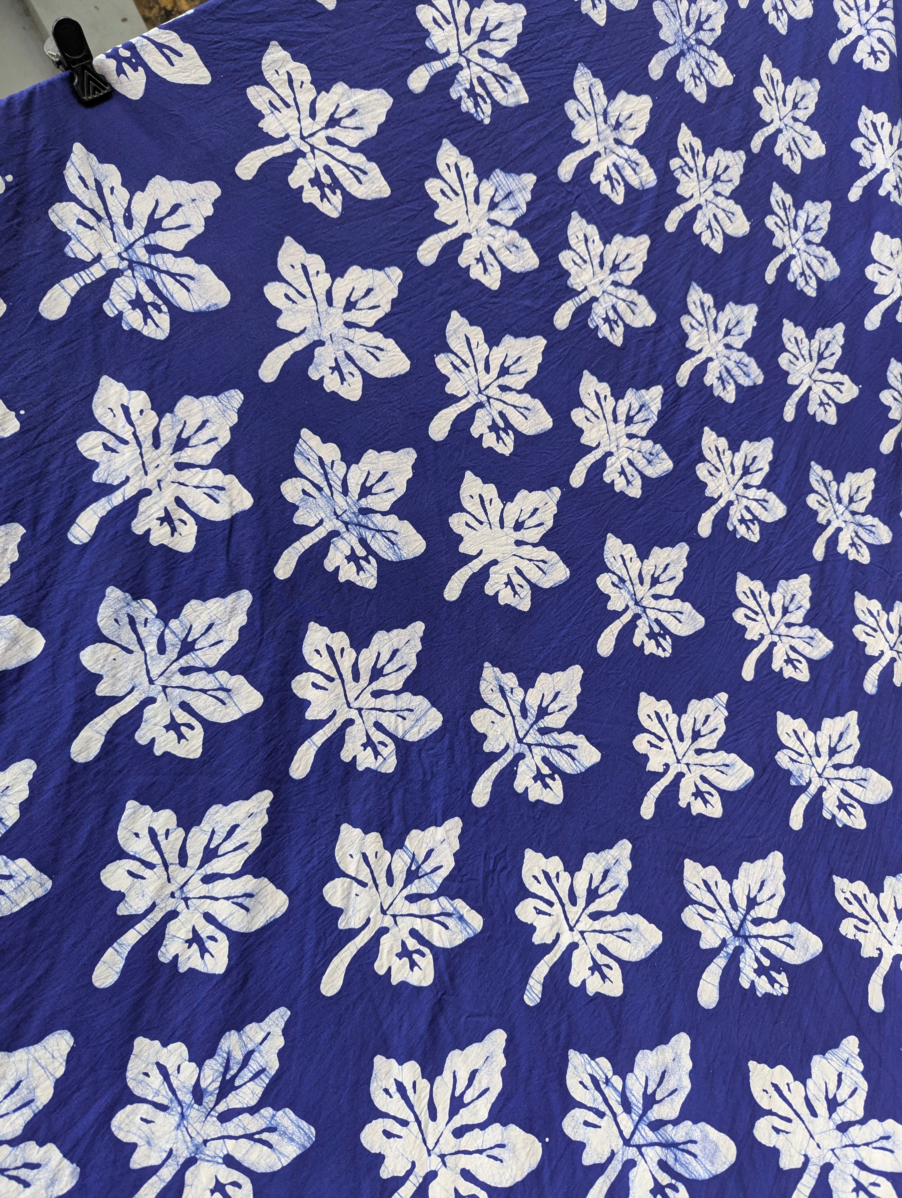 Batik | Hemp Leaf in Egyptian Blue