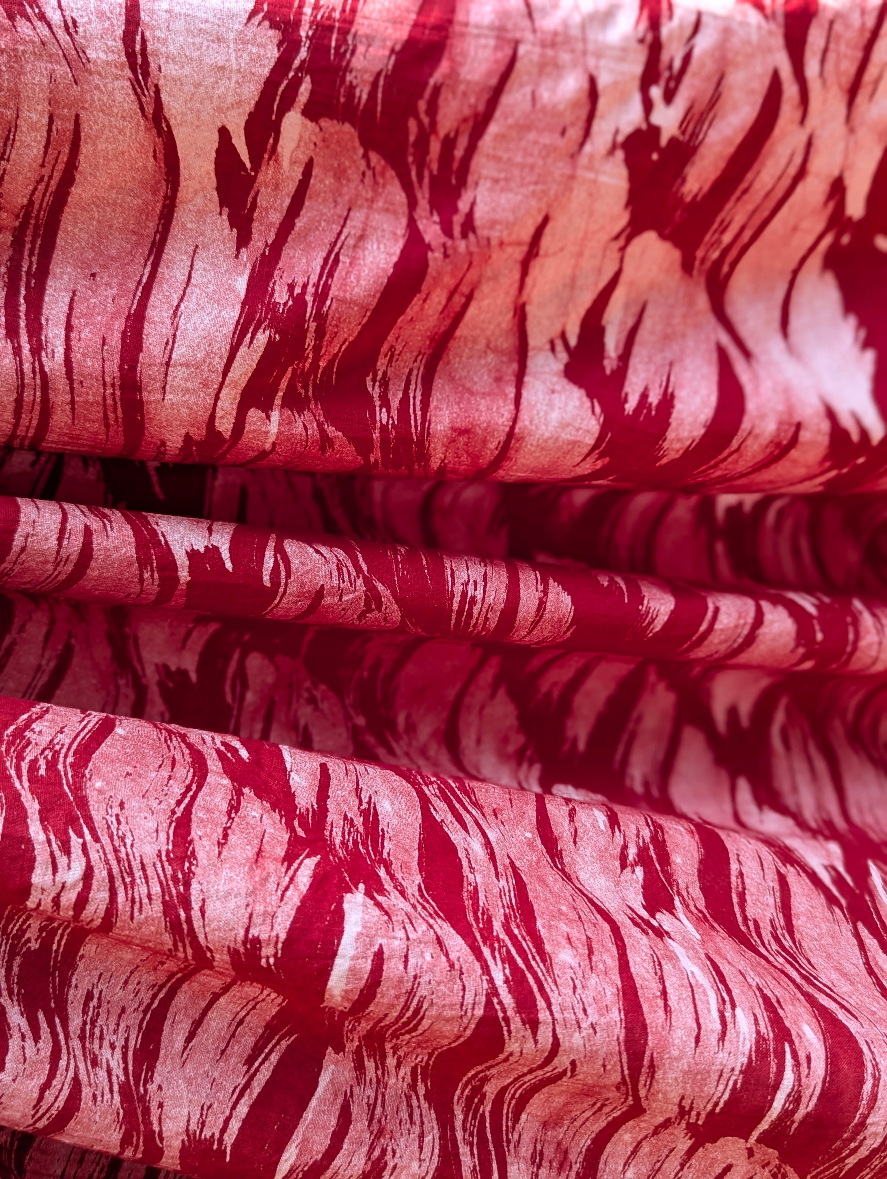 Batik| Waves in Sangria