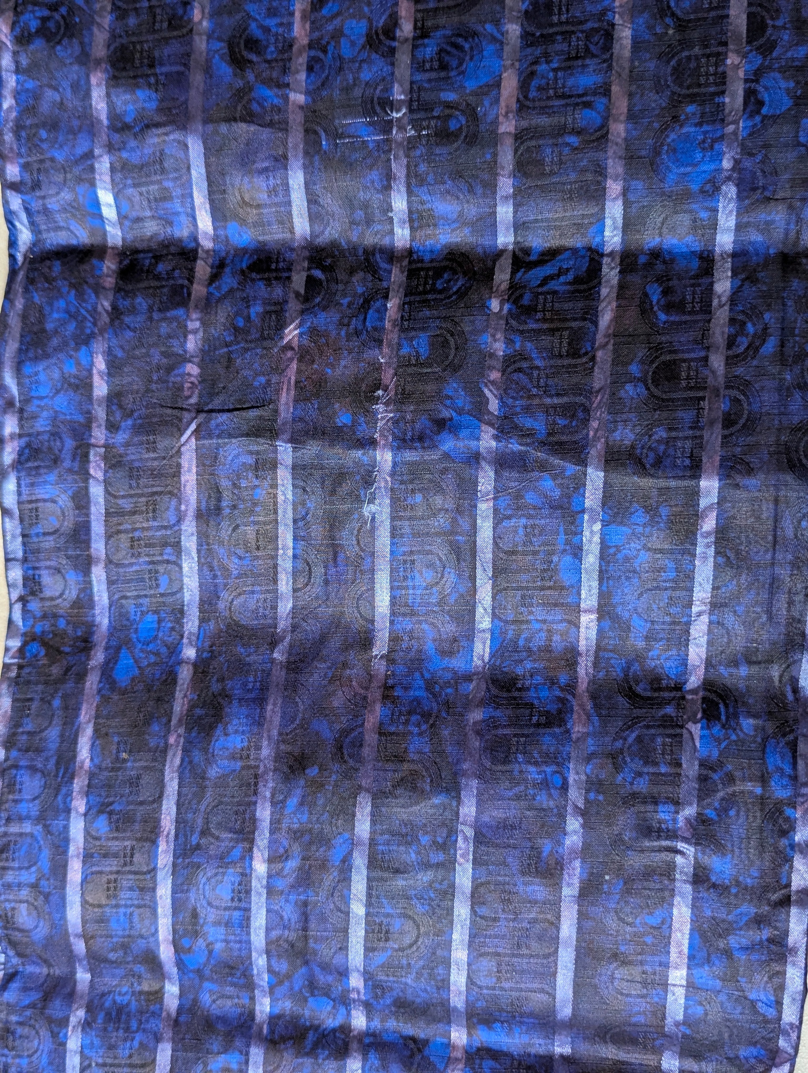 Blue-Black Stripped Adire