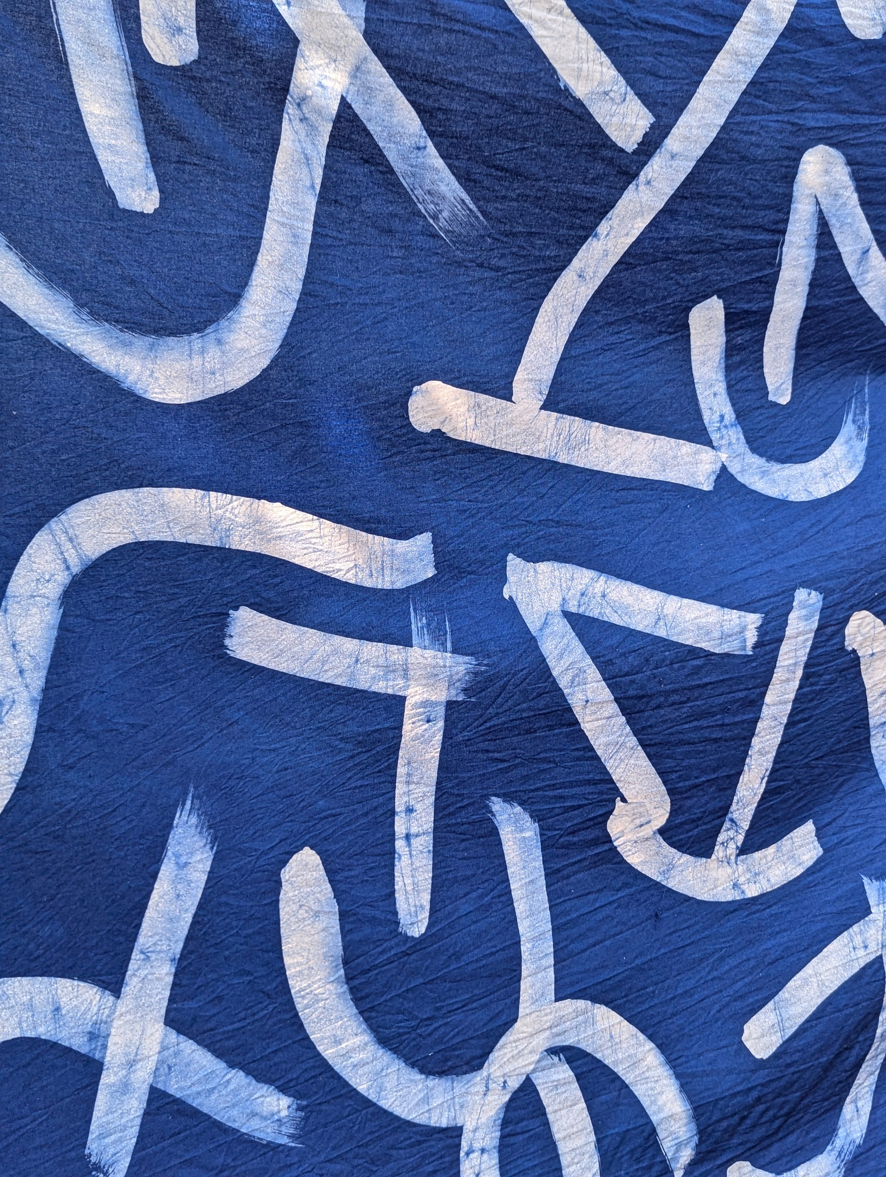 Batik| Calligraphy in Ocean Blue
