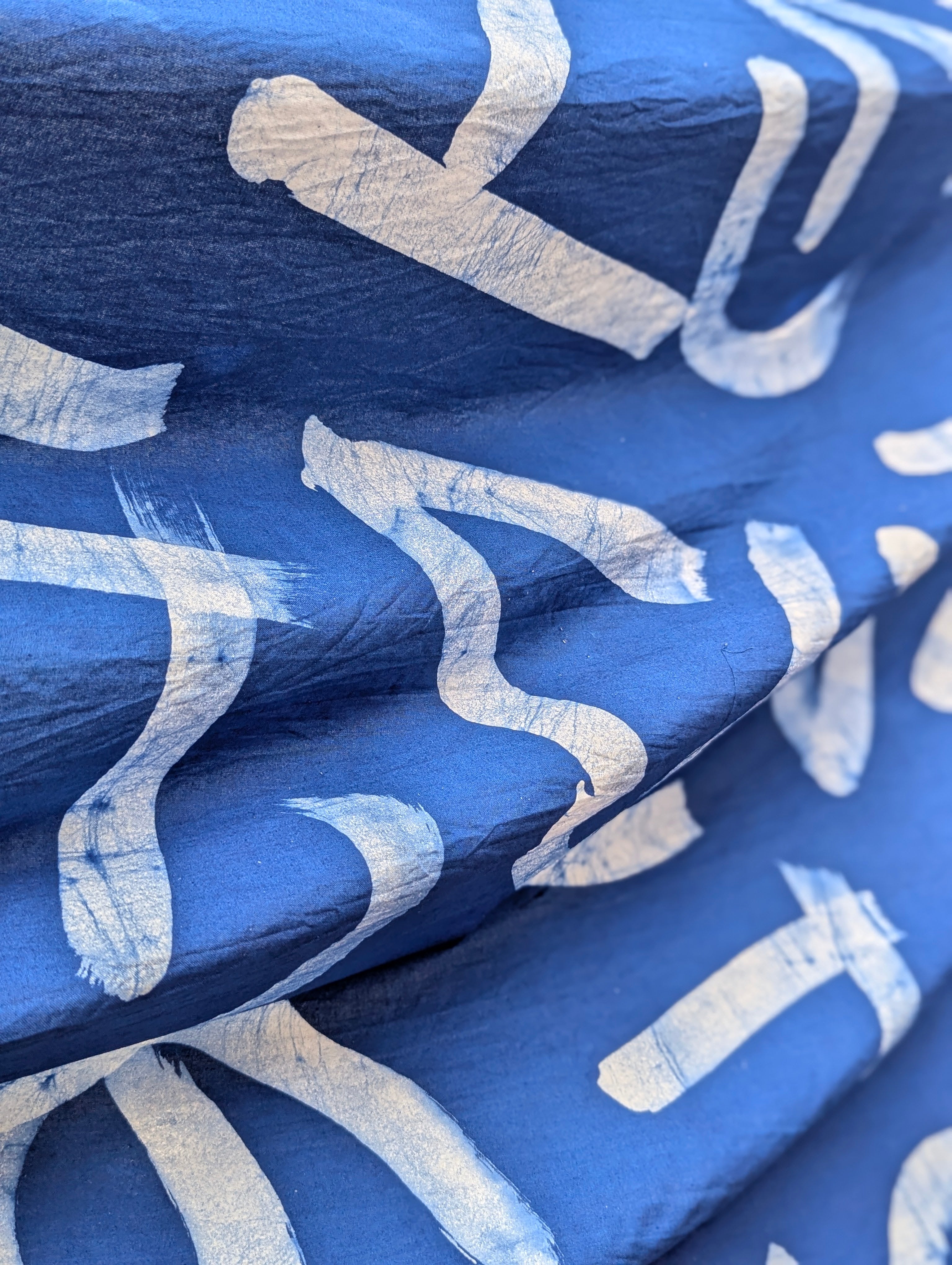 Batik| Calligraphy in Ocean Blue