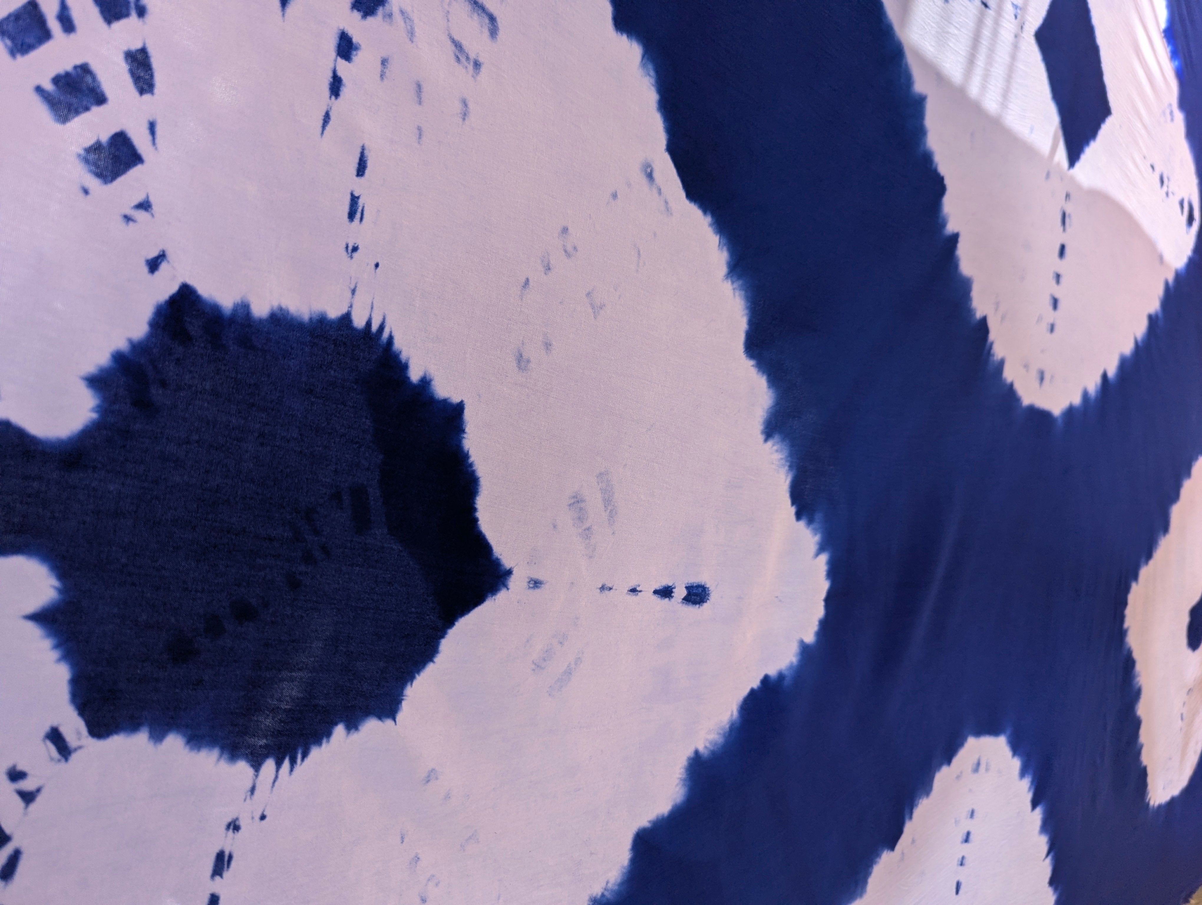 Rayon | Diamond in Blue & White