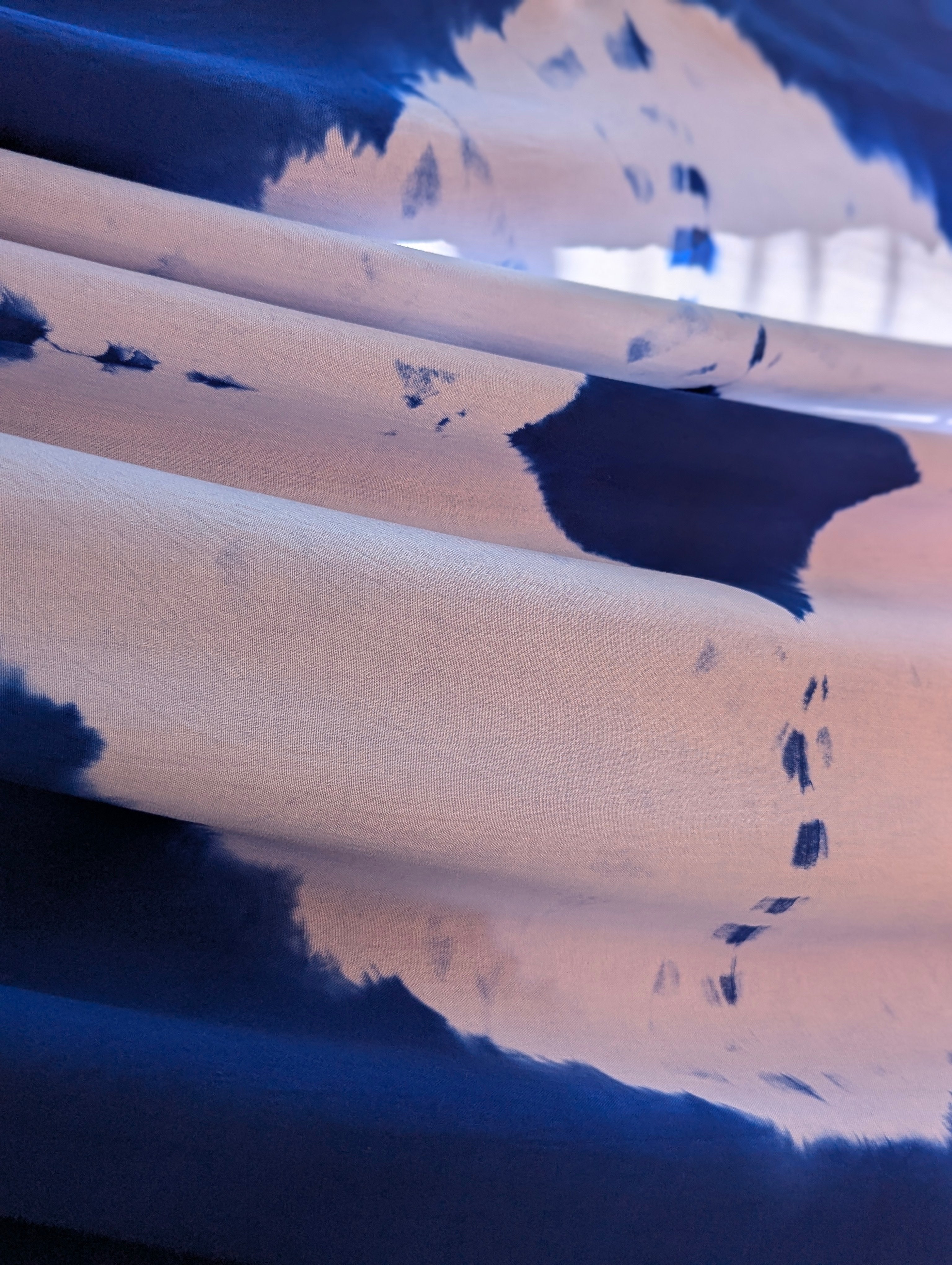 Rayon | Diamond in Blue & White