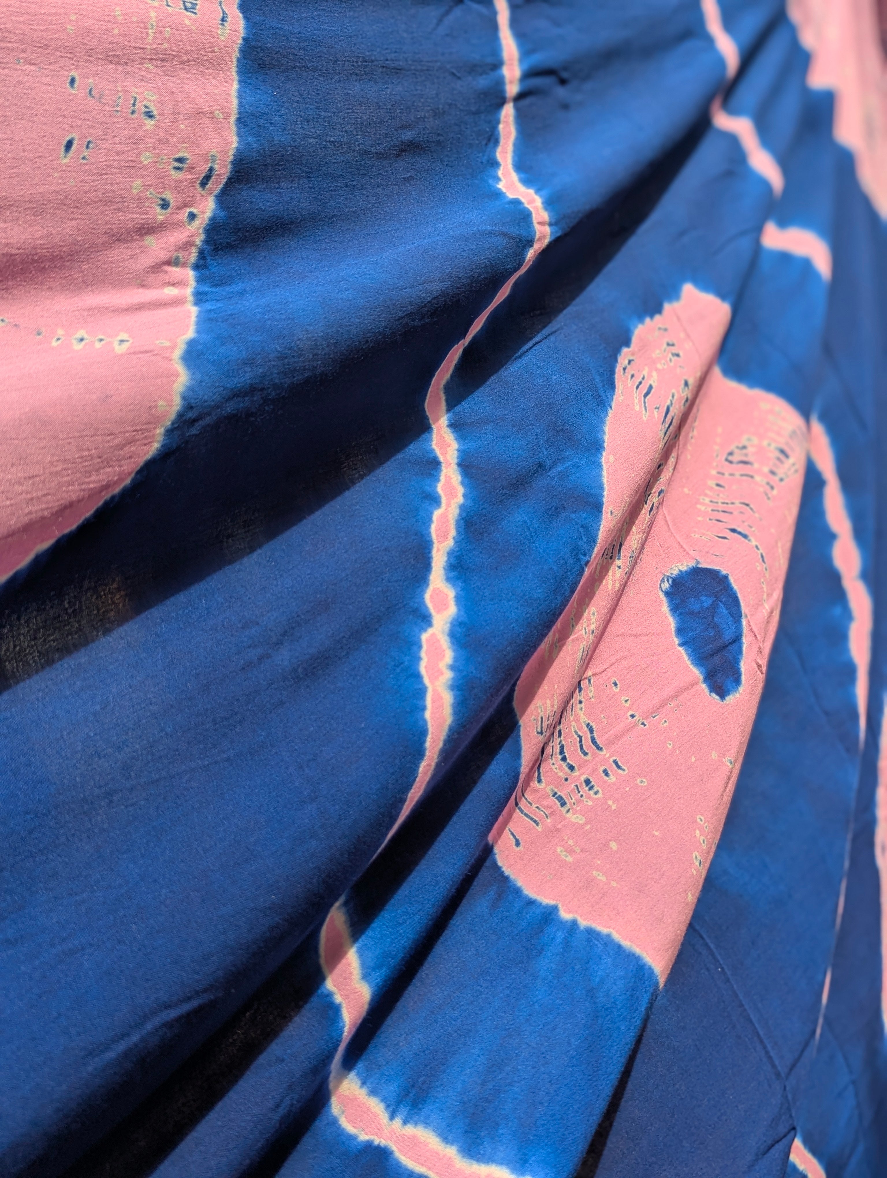 Rayon| Abstract in Indigo