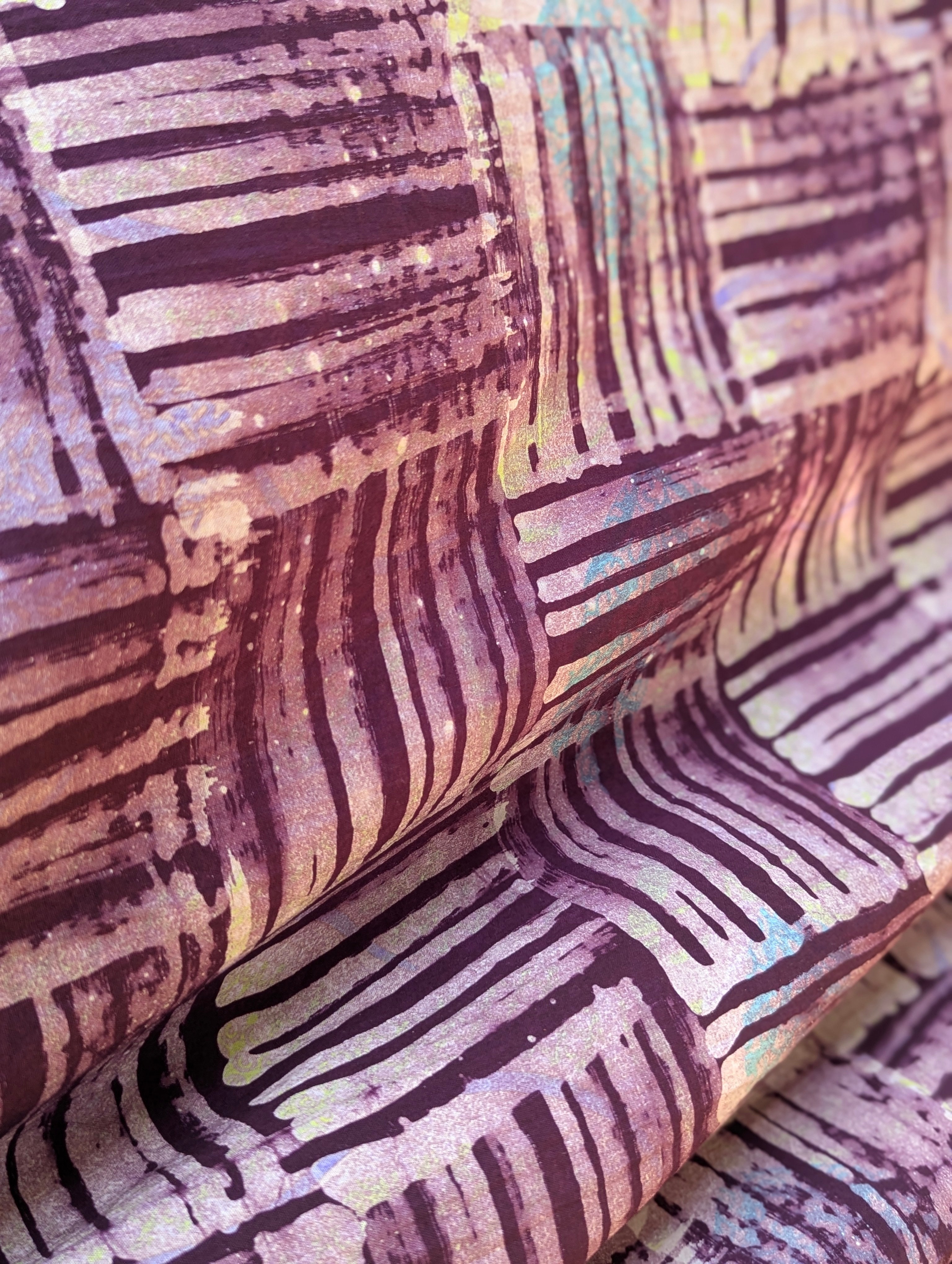 Batik | Kente in Beetroot