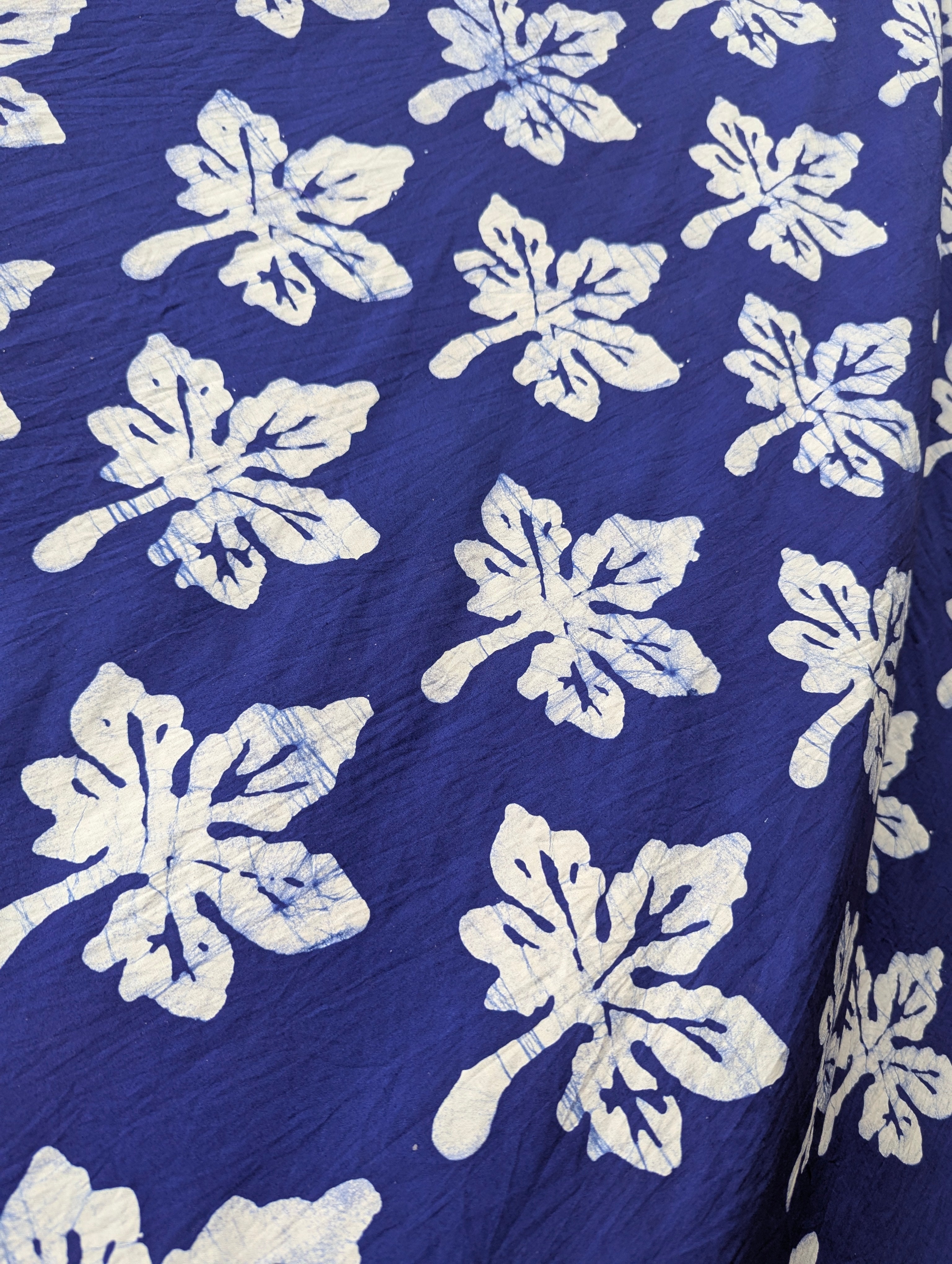 Batik | Hemp Leaf in Egyptian Blue