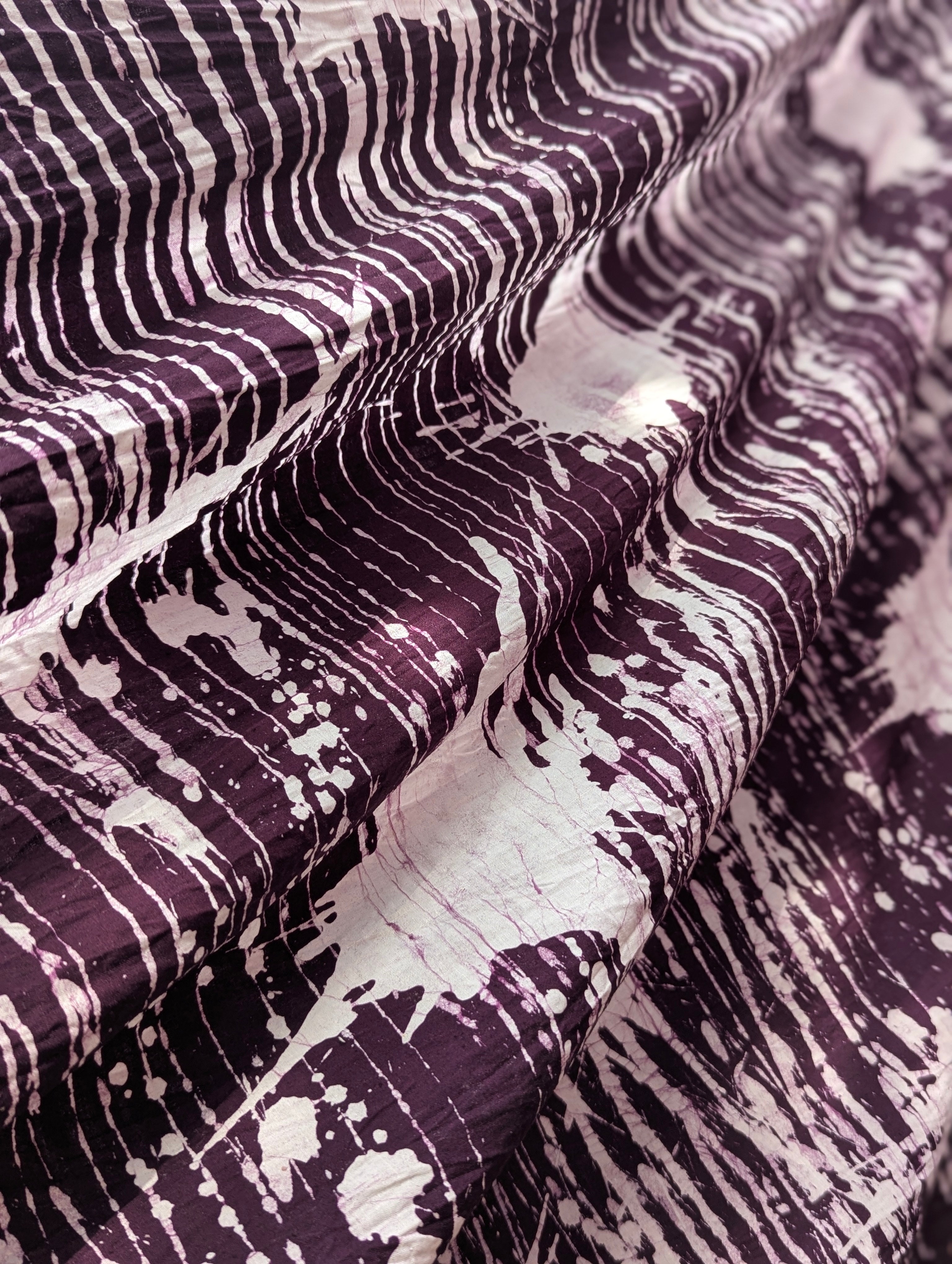 Batik| Cloudy in Beetroot