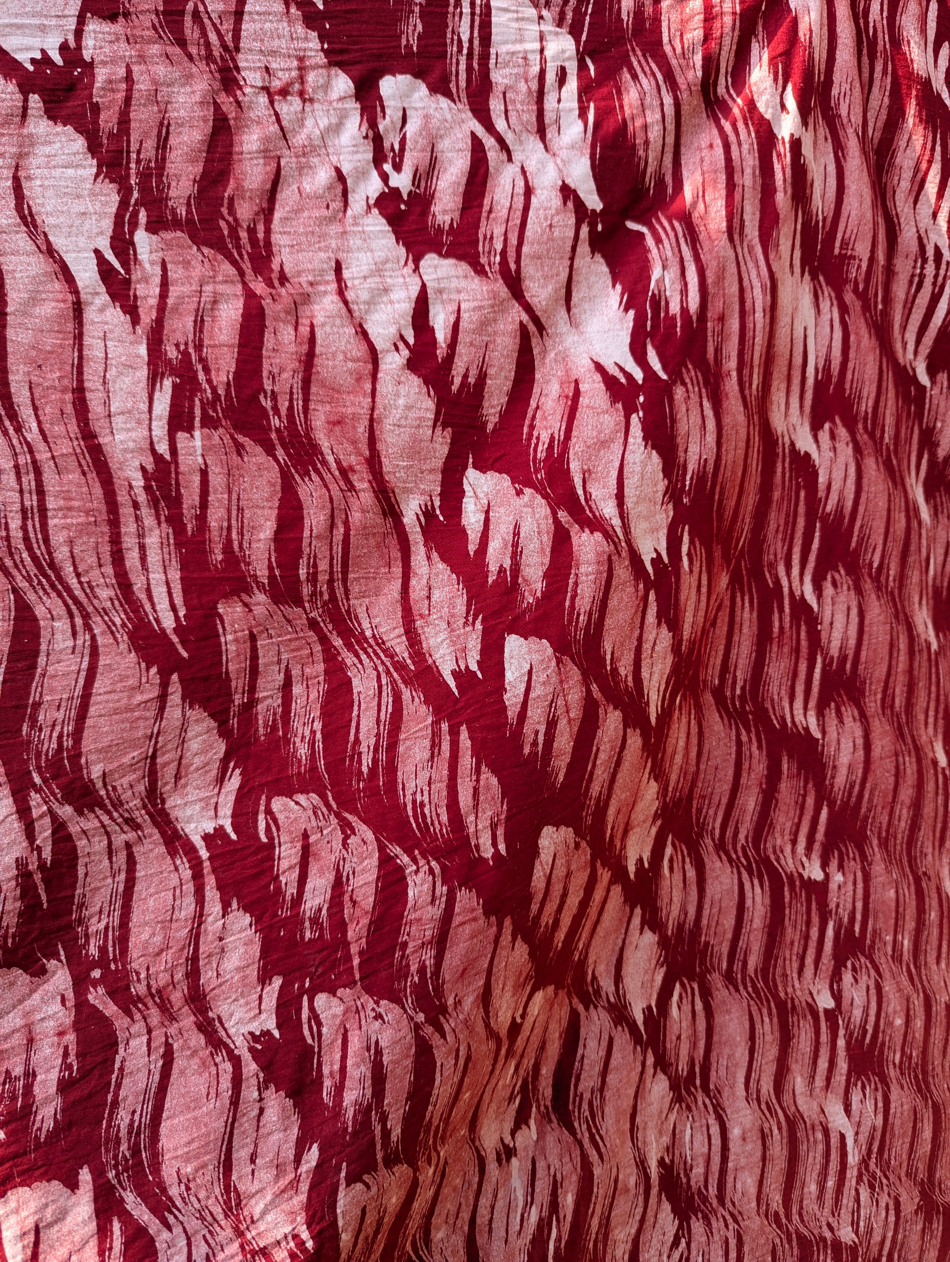 Batik| Waves in Sangria