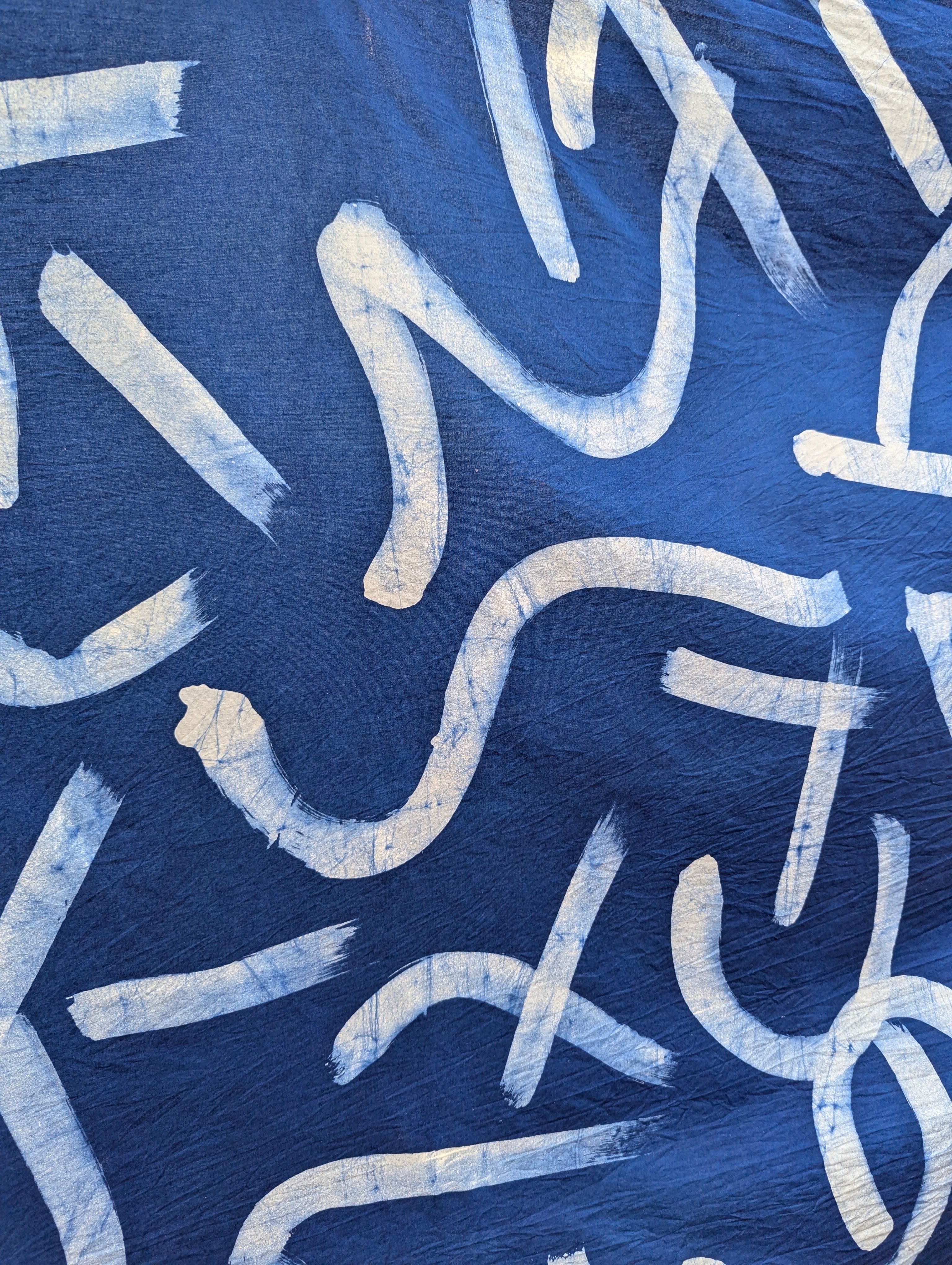 Batik| Calligraphy in Ocean Blue