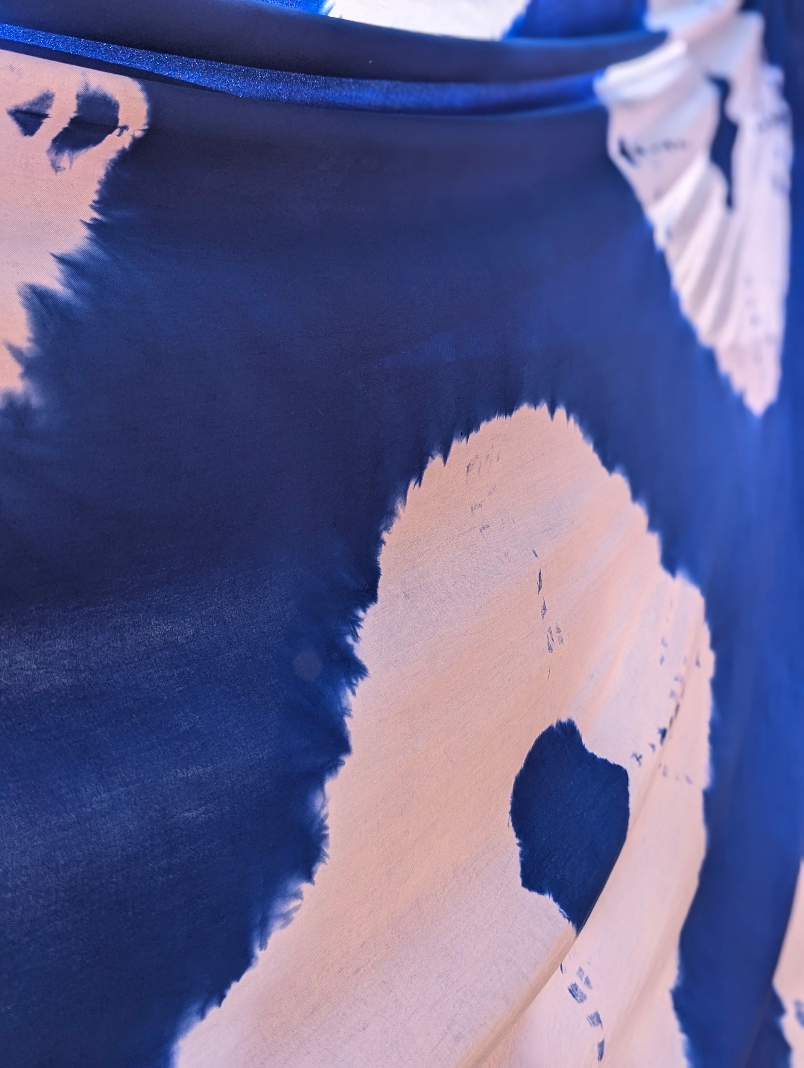 Rayon | Diamond in Blue & White