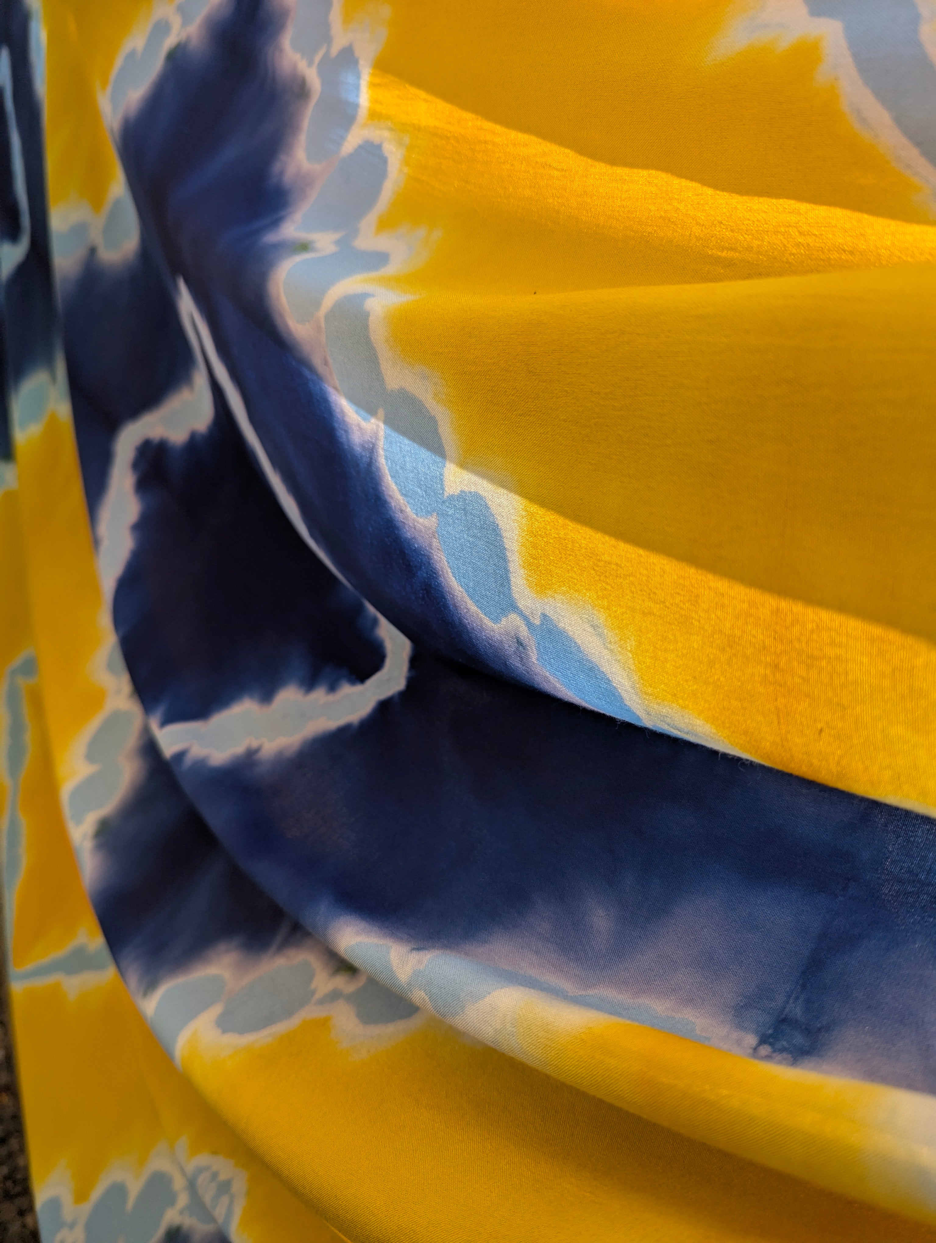 Rayon | Ndalɛ in Blue & Yellow