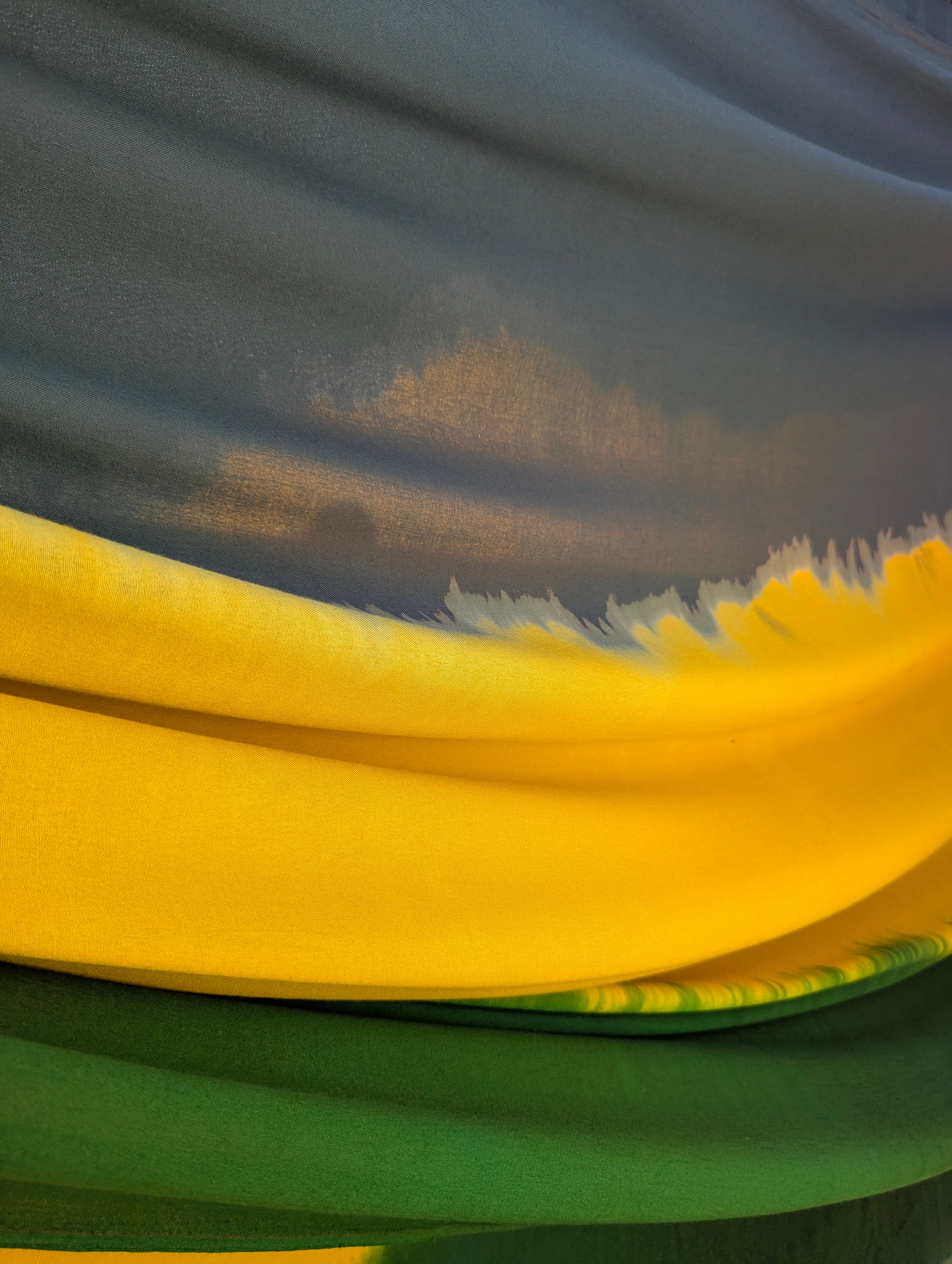 Rayon| Ombre in Neem at Noon