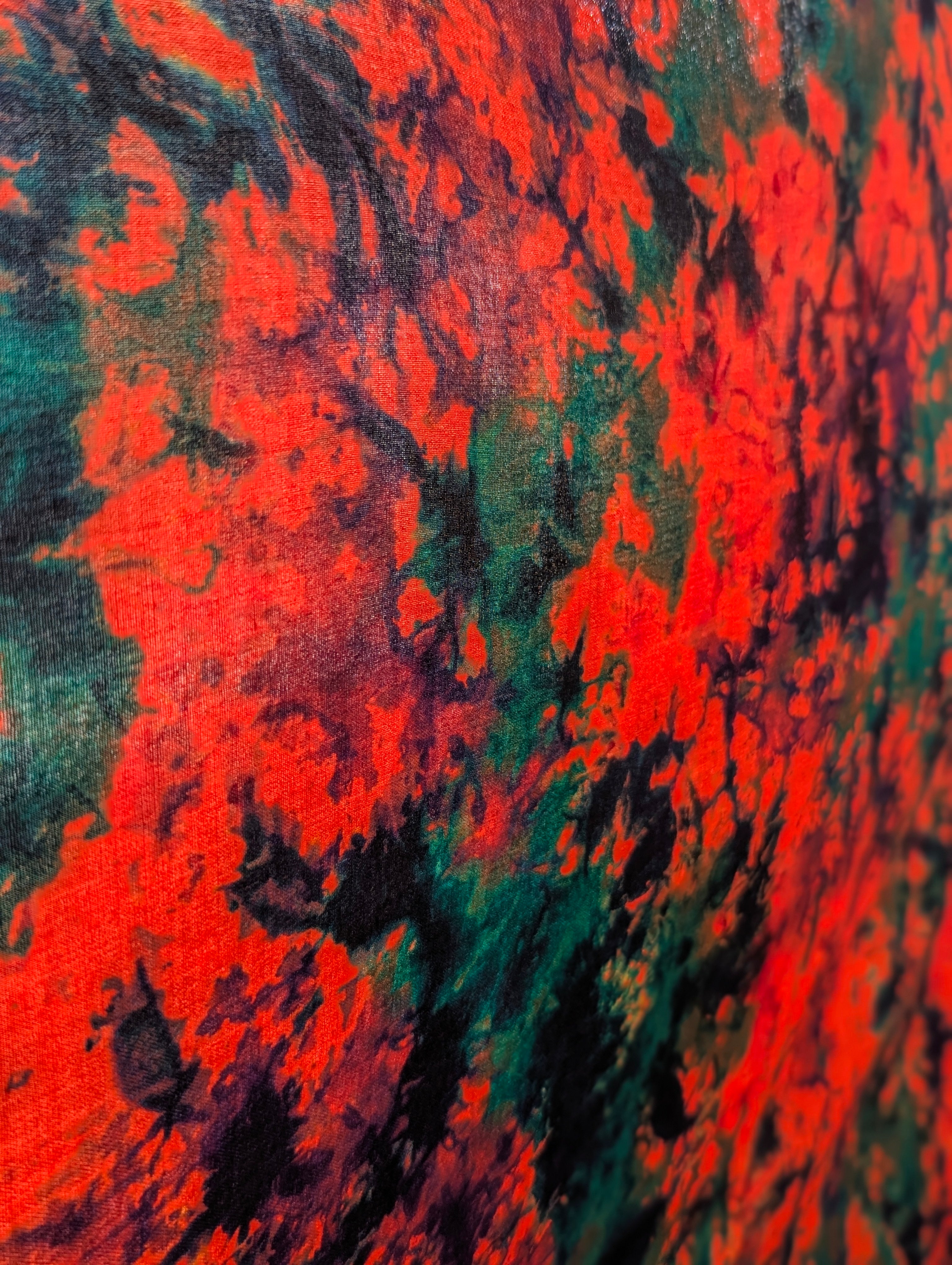 Rayon |Marble Orange Cosmos