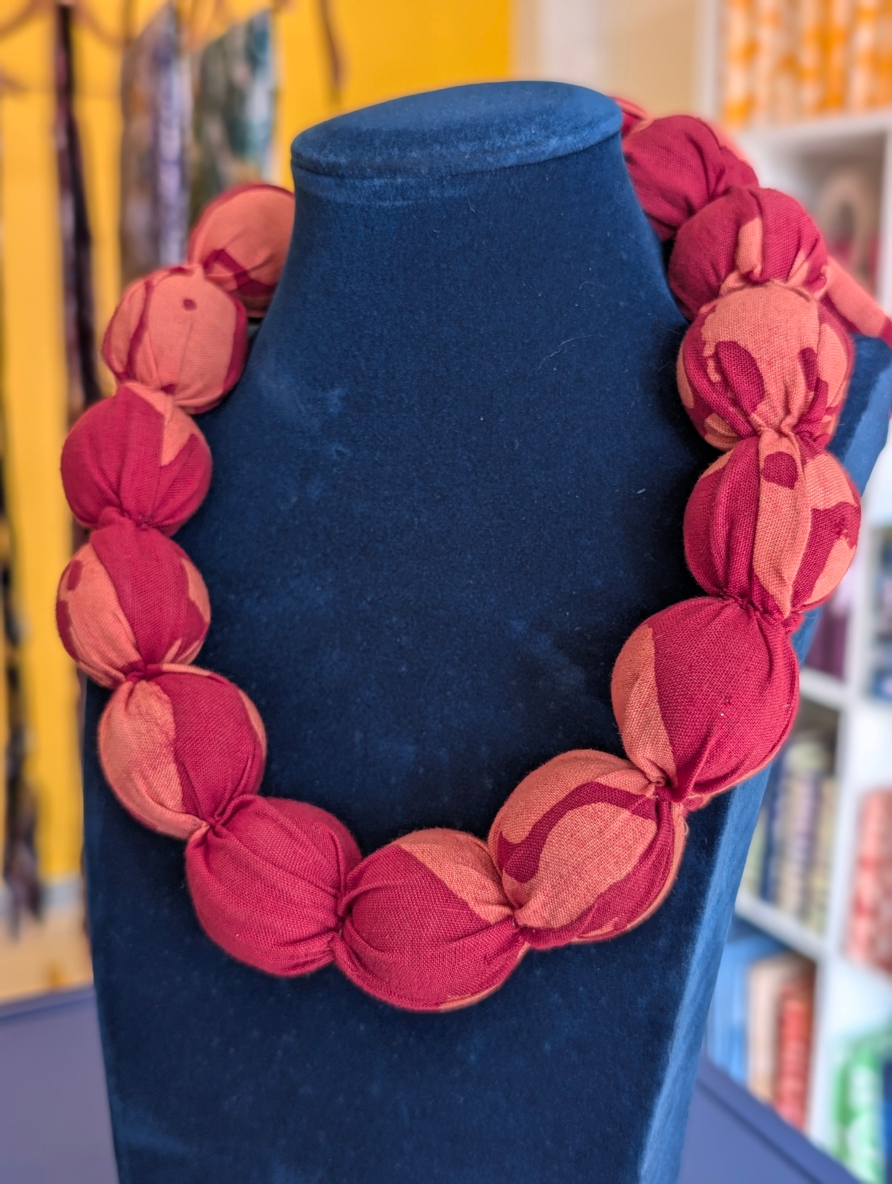 Accessories | Fabric Statement Bead Necklace