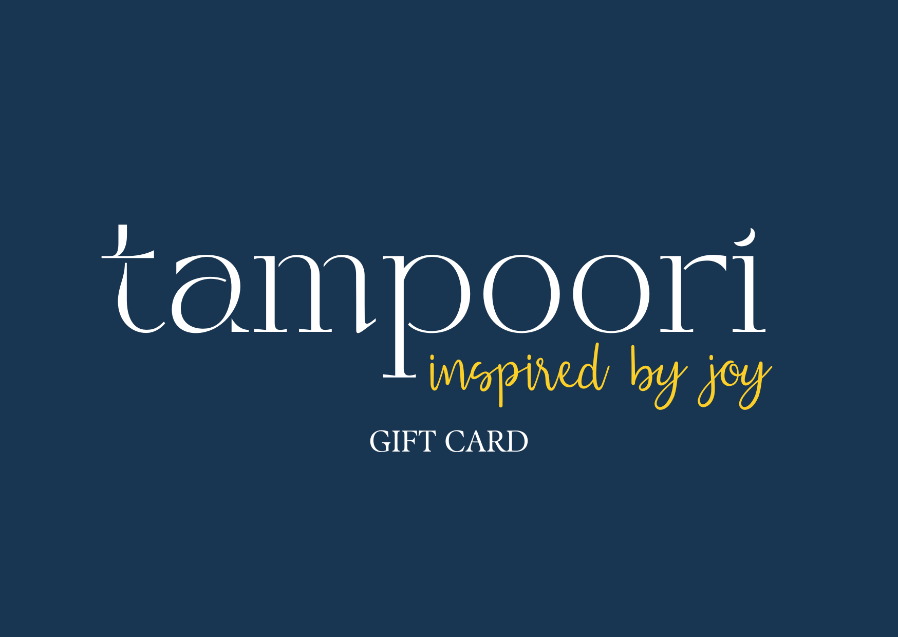 Tampoori Gift Card